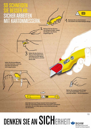 Schritte zur richtigen Nutzung von Kartonmessern