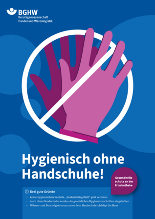 Mitarbeiterin an der Wursttheke arbeitet ohne Handschuhe